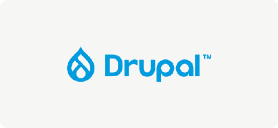 drupal logo blue